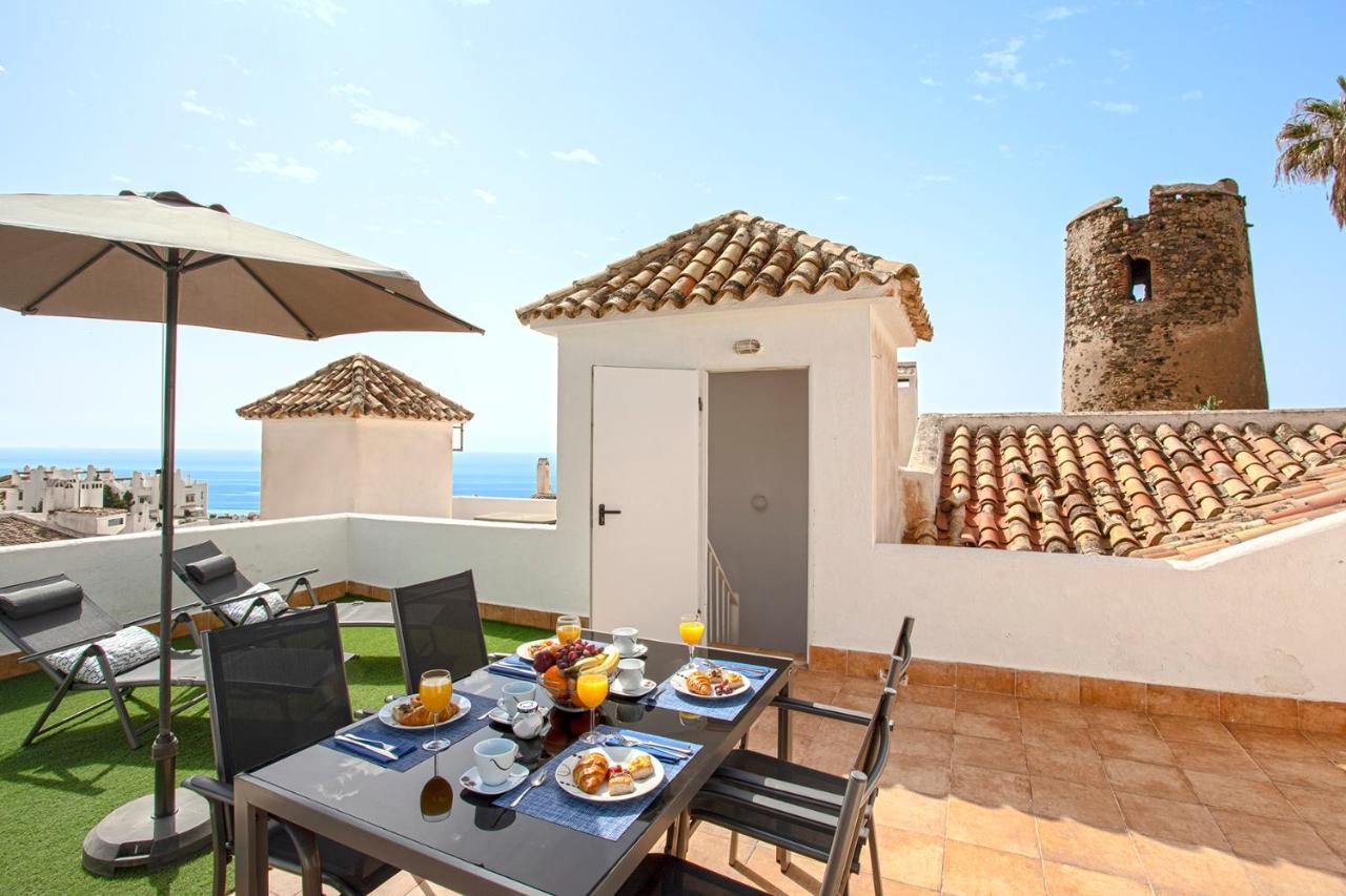 Апартаменти Atico Frente Al Mar - Vistas, Piscina, Terrazas, Parking! Бенальмадена Екстер'єр фото